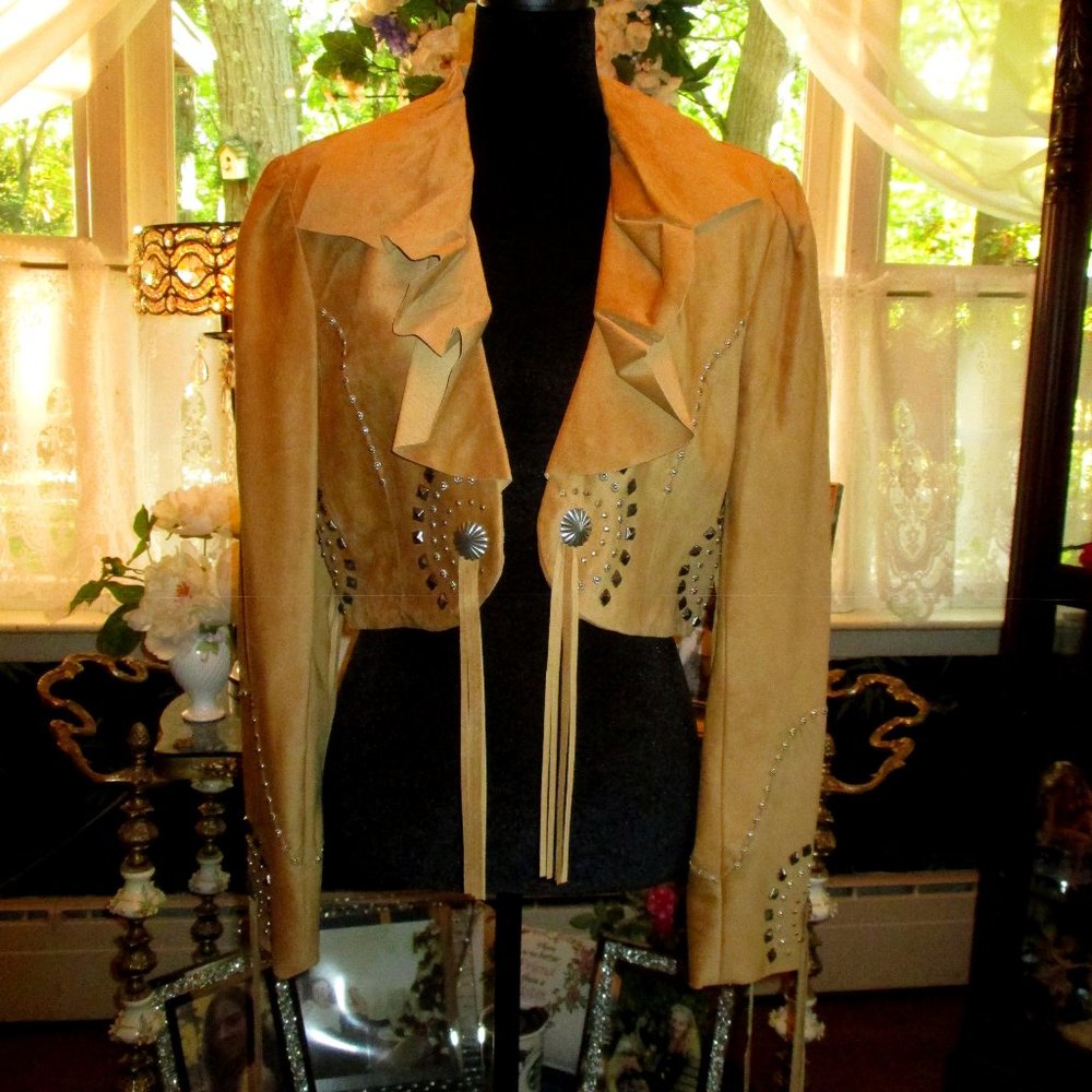 Renegade Suede Leather Bolero Jacket